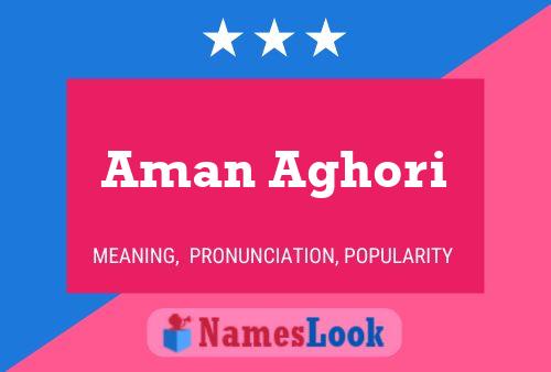 Aman Aghori Name Poster