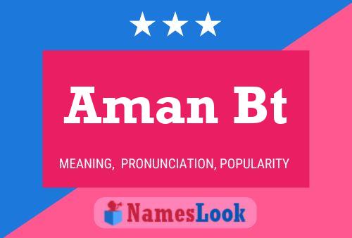 Aman Bt Name Poster