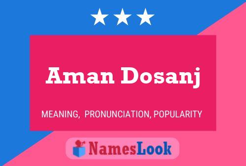 Aman Dosanj Name Poster