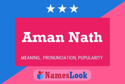 Aman Nath Name Poster