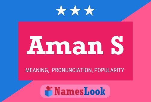 Aman S Name Poster