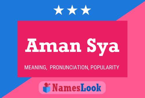 Aman Sya Name Poster