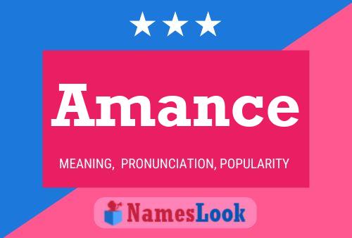 Amance Name Poster