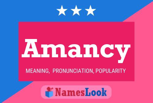 Amancy Name Poster