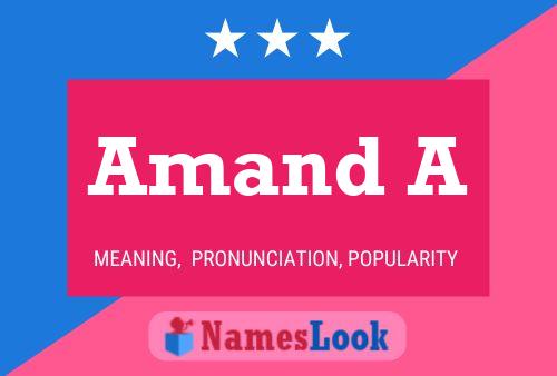 Amand A Name Poster