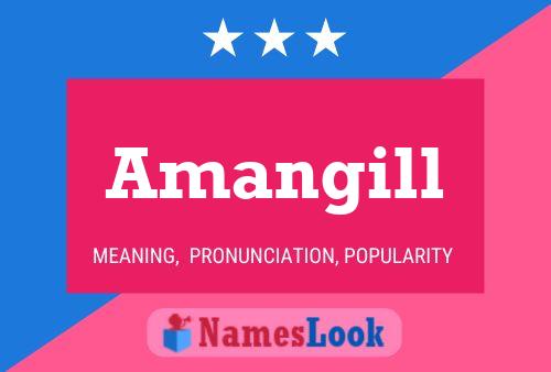 Amangill Name Poster