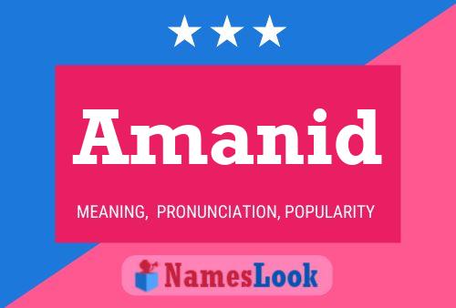 Amanid Name Poster