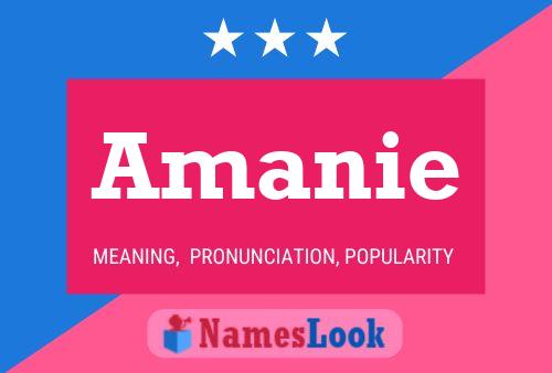 Amanie Name Poster