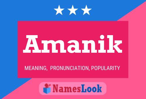 Amanik Name Poster