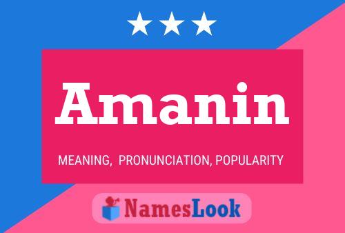 Amanin Name Poster