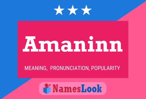 Amaninn Name Poster