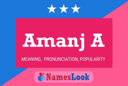 Amanj A Name Poster