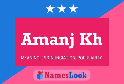 Amanj Kh Name Poster