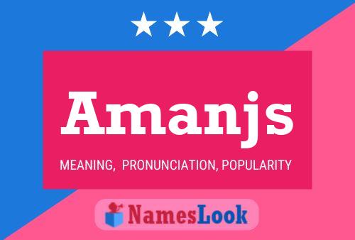 Amanjs Name Poster