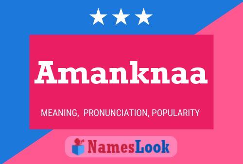 Amanknaa Name Poster