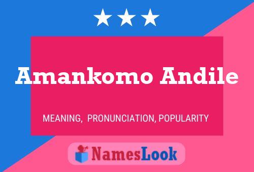 Amankomo Andile Name Poster