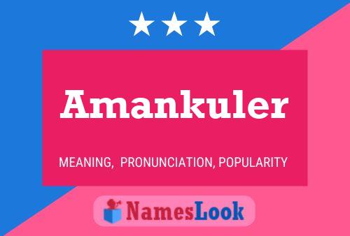 Amankuler Name Poster