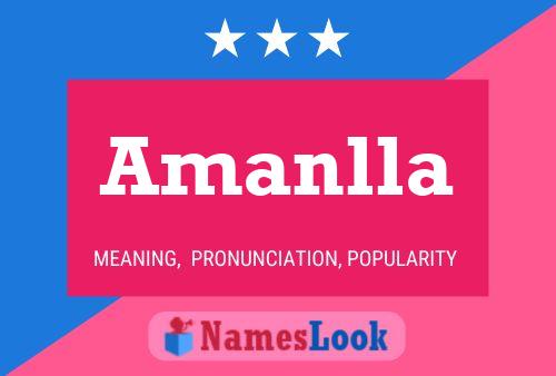 Amanlla Name Poster