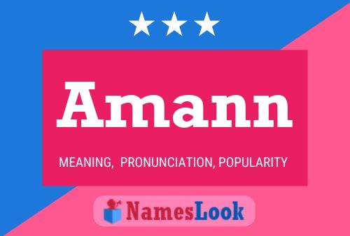 Amann Name Poster