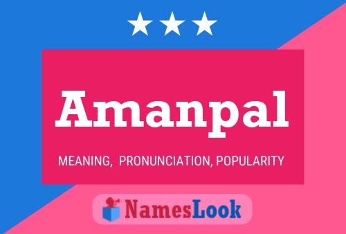 Amanpal Name Poster