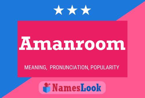 Amanroom Name Poster