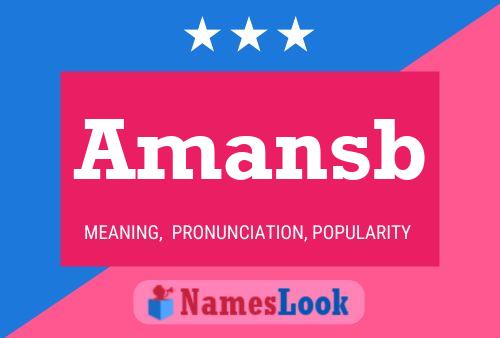 Amansb Name Poster