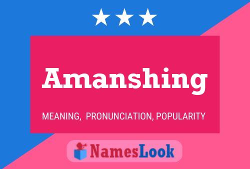 Amanshing Name Poster