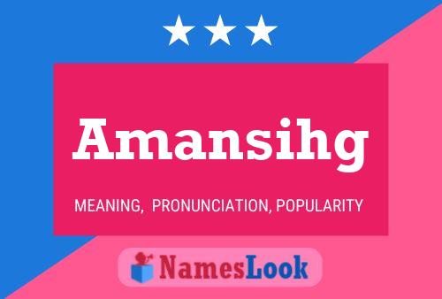 Amansihg Name Poster