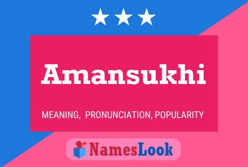 Amansukhi Name Poster