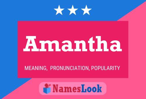 Amantha Name Poster