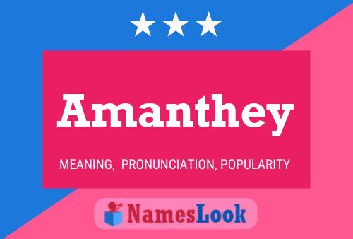 Amanthey Name Poster