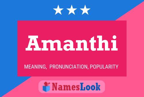 Amanthi Name Poster