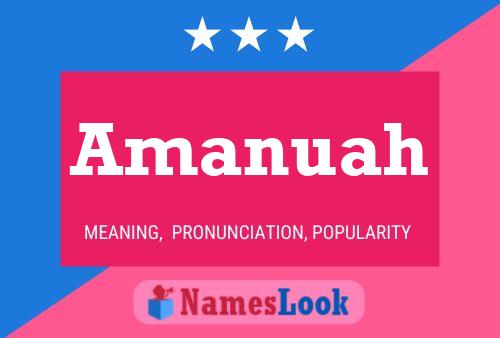 Amanuah Name Poster