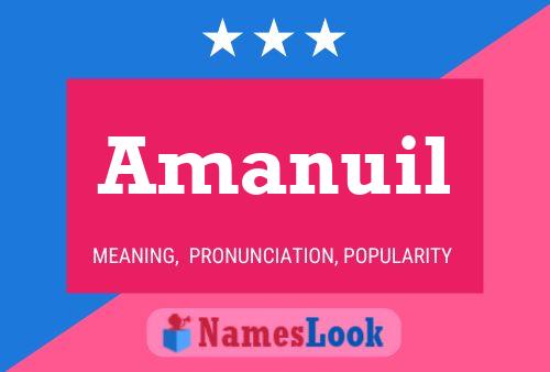 Amanuil Name Poster