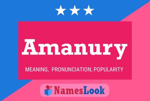 Amanury Name Poster