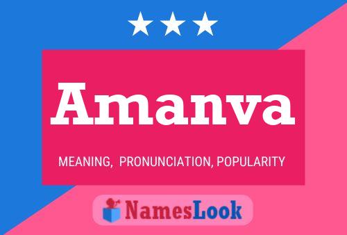 Amanva Name Poster