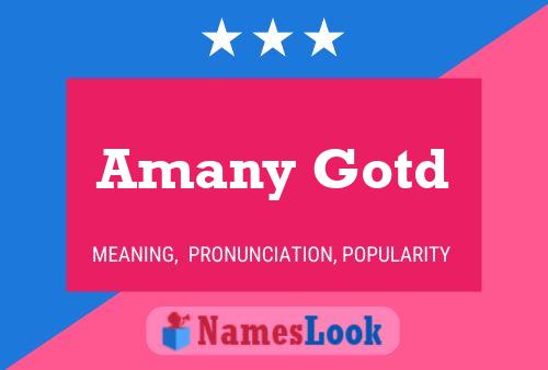 Amany Gotd Name Poster