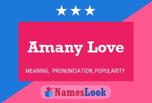 Amany Love Name Poster