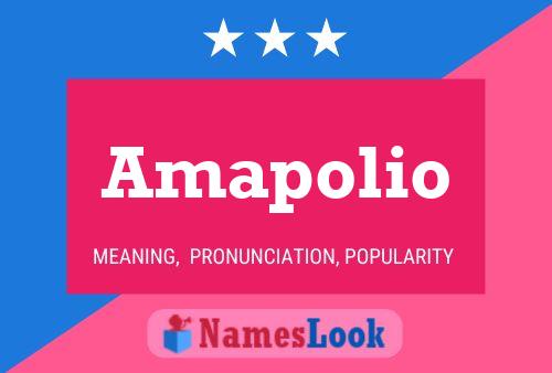 Amapolio Name Poster