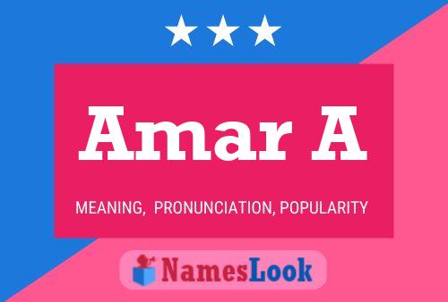 Amar A Name Poster