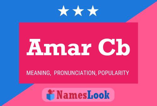 Amar Cb Name Poster