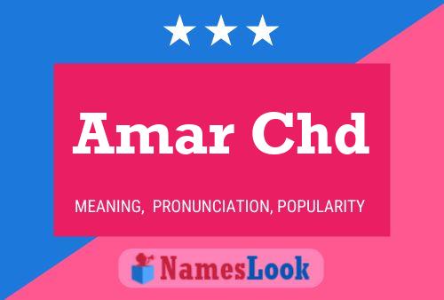 Amar Chd Name Poster