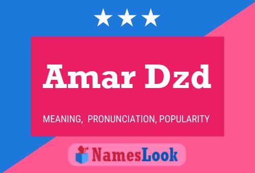 Amar Dzd Name Poster