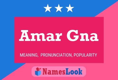 Amar Gna Name Poster