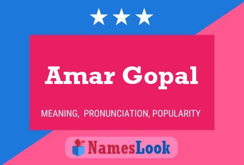 Amar Gopal Name Poster