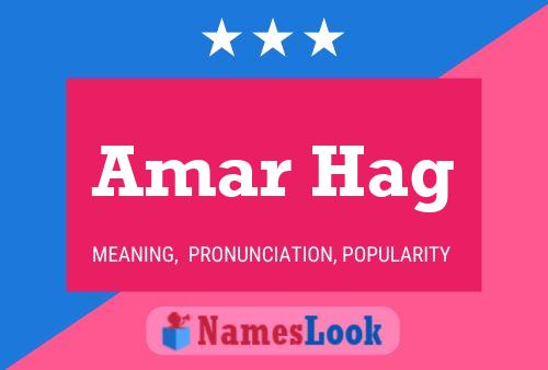 Amar Hag Name Poster