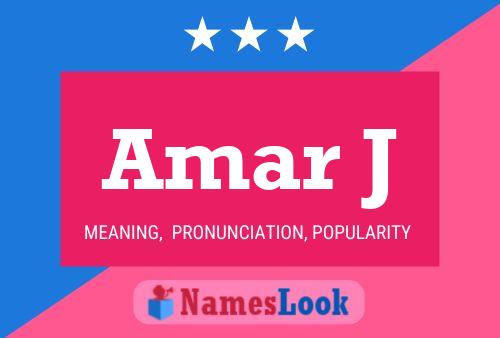 Amar J Name Poster