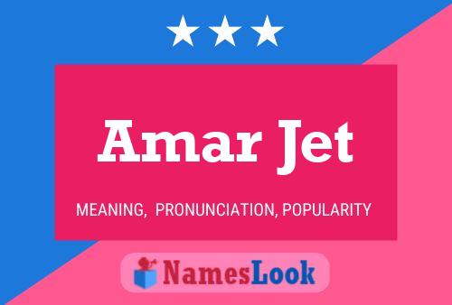 Amar Jet Name Poster