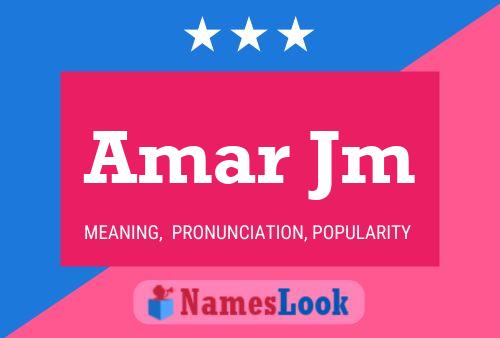 Amar Jm Name Poster