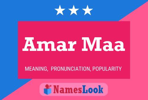 Amar Maa Name Poster